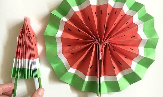 Watermelon Folding Fan