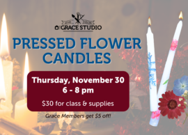 Grace Studio: Pressed Flower Candles