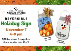 Grace Studio: Reversible Holiday Sign